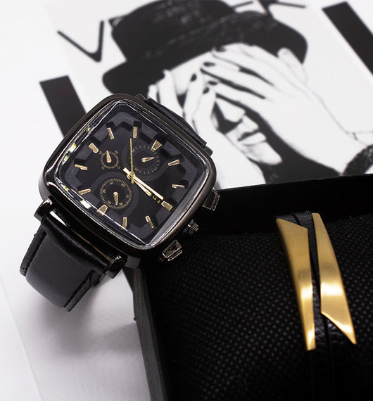 Juego de Relojes para Hombre Estilo Empresarial con Caja de Dos Piezas - Image 7