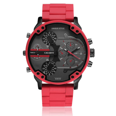 Reloj Deportivo Dual Movimiento con Banda de Acero y Goma - Image 4