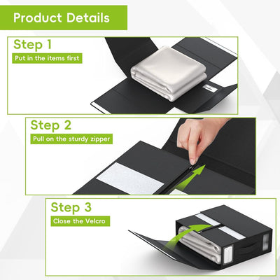 Caja Organizadora Plegable para Ropa con Ventana Transparente Antipolvo - Image 16