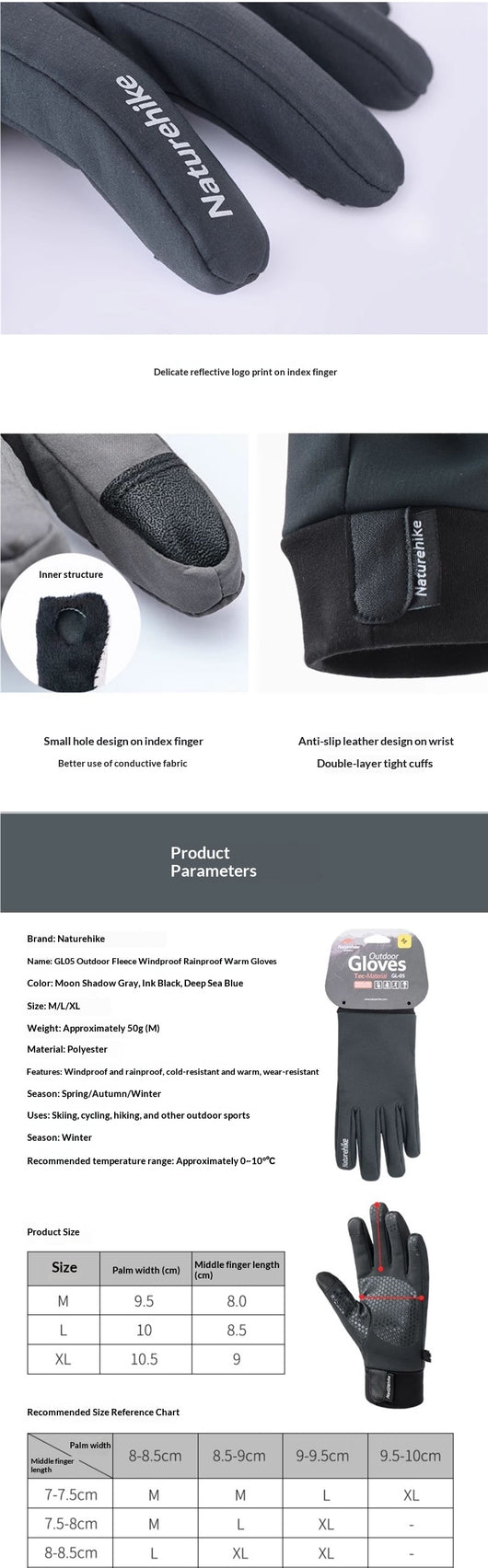 Guantes Térmicos Forrados para Hombre y Mujer - Deportes de Invierno y Montaña - Image 7