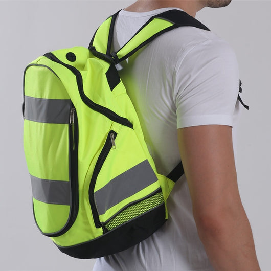 Mochila Reflectante Deportiva de Doble Compartimento para Aventuras Nocturnas - Image 6