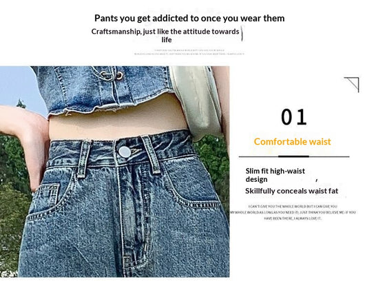 Pantalones Rectos Slim Largos al Piso Estilo Coreano Versátiles - Image 9