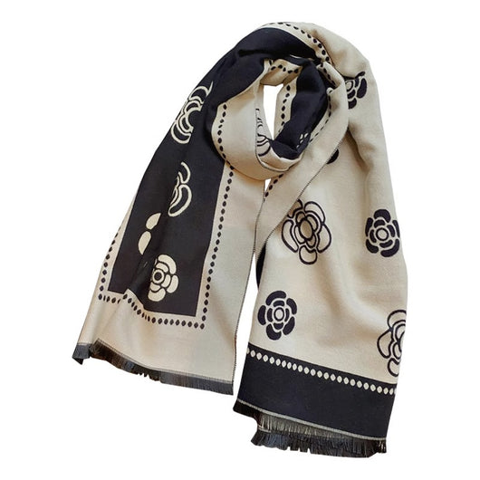 Bufanda Reversible Camellia para Mujer - Doble Cara Extra Gruesa - Image 6