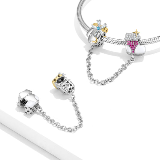 Pulsera de Plata S925 con Accesorios DIY - Colección Navideña