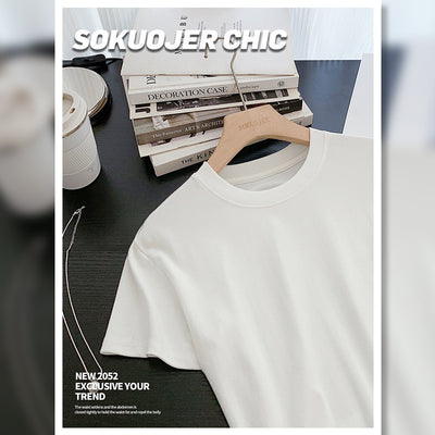Blusa Ajustada de Modal para Mujer - Manga Corta Elástica Cuello Redondo - Image 7