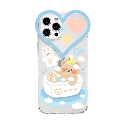 Funda Transparente Osito Amor Protectora para Celular - Image 2