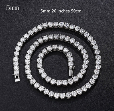Cadena de Plata Esterlina con Garra Cuádruple Estilo Hip Hop para Hombre - Image 25