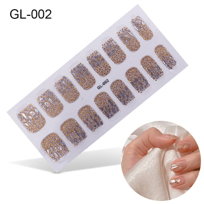 Pegatinas de Uñas con Efecto Láser y Película de Aceite Colorida - Image 33