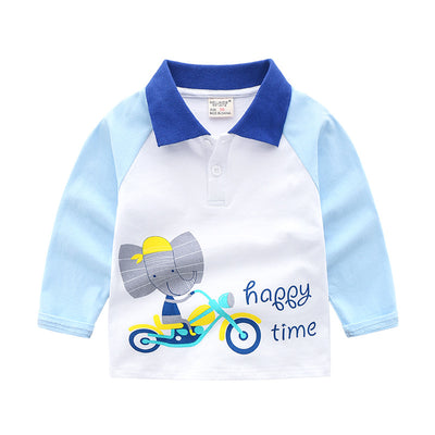 Polo de Manga Larga para Niños - Camiseta Otoñal Clásica - Image 7