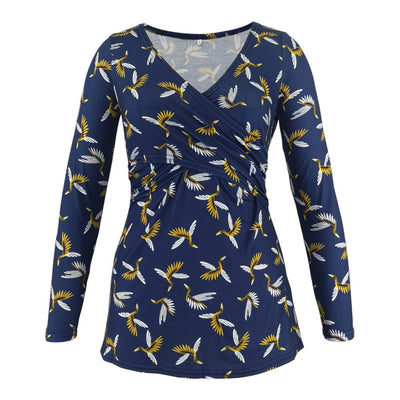 Blusa Escote Profundo con Estampado y Mangas Largas - Image 23