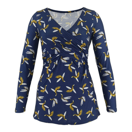 Blusa Escote Profundo con Estampado y Mangas Largas - Image 23