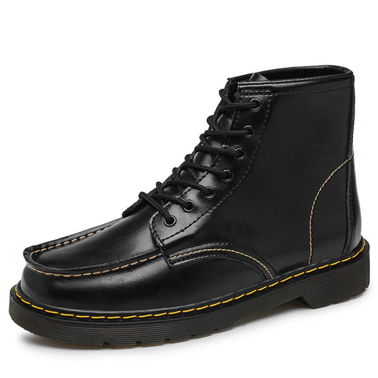 Botas Martin de Cuero Genuino Estilo Británico Premium con Forro de Cachemira - Image 4