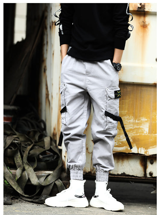 Pantalones Cargo de Algodón para Hombre - Estilo Casual Versátil - Image 9