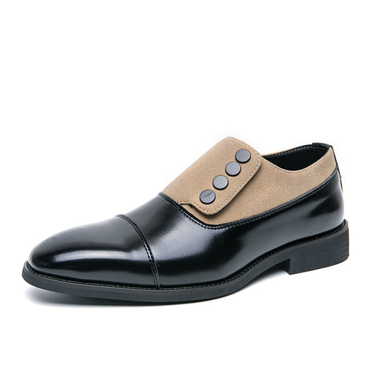 Zapatos de Cuero Slip-On con Punta Redondeada para Hombre - Image 5
