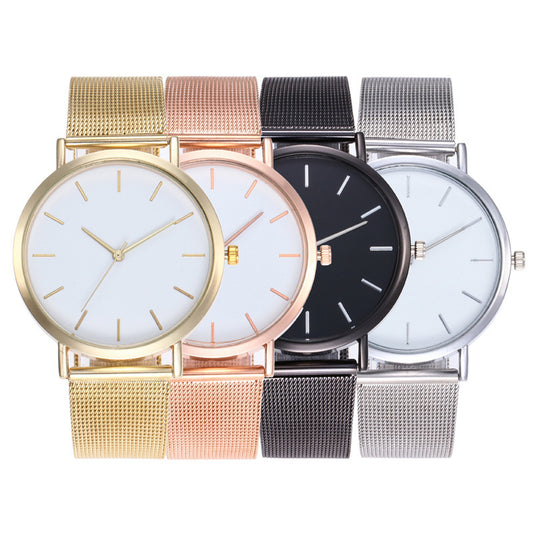 Reloj Sencillo con Correa de Malla de Aleación
