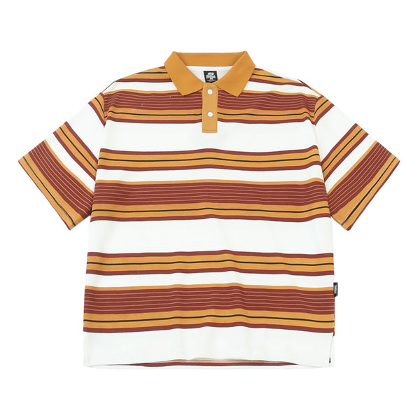 Camiseta Polo Hombre a Rayas con Solapa
