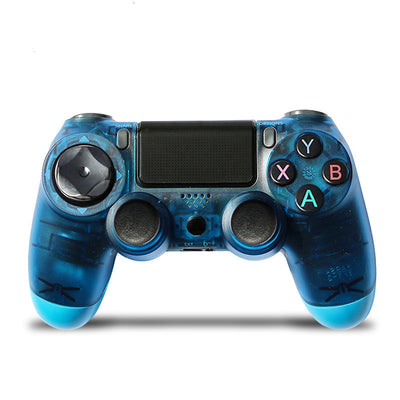 Rose gold wireless game controller with dual vibration, Bluetooth, and action buttons for PS4, PC, and P3. - Image 11