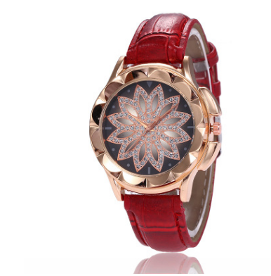 Reloj Pulsera Dama con Cruz de Diamantes de Imitación en Oro Rosado - Image 3