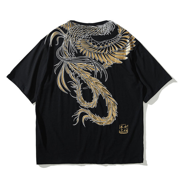 Playera Fénix Diseño Original Estilo Chino