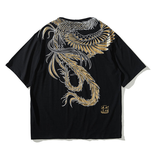 Playera Fénix Diseño Original Estilo Chino