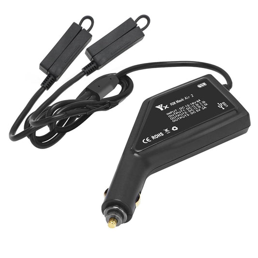 Cargador Dual para Autos Eléctricos con Batería Recargable y Control Remoto