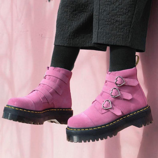 Botas Martin de Gamuza con Hebilla - Estilo Harajuku Urbano - Image 11