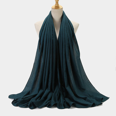 Pañuelo Cuadrado de Algodón y Lino - Diseño Liso y Versátil - Image 10