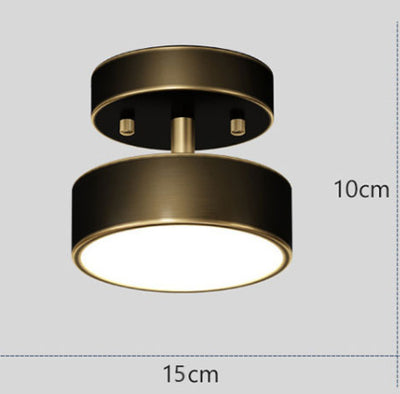 Lámpara de Techo Redonda de Cobre Puro - Diseño Minimalista - Image 12