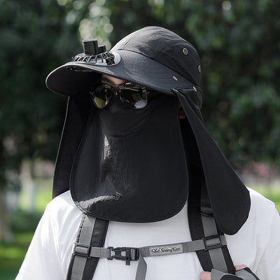 Sombrero de Protección Solar con Cobertura Facial para Pesca y Montaña - Image 12