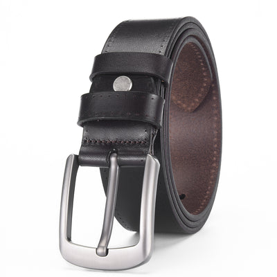 Cinturón de Cuero Vacuno Premium con Hebilla de Aleación Ajustable - Image 7