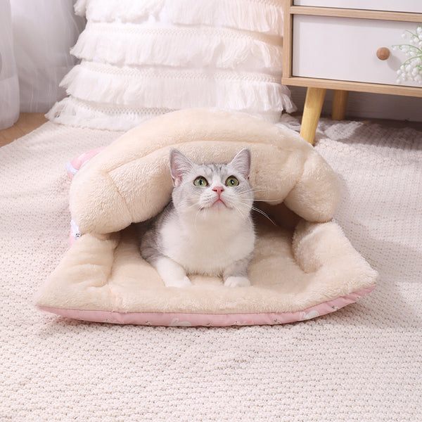 Cama Térmica Plegable para Gatos y Perros con Colchoneta Desmontable