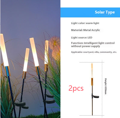 Lámpara Solar para Jardín con Diseño de Juncos - Image 8