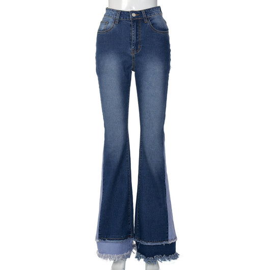 Jeans Talle Alto Slim Fit Pierna Ancha para Mujer - Image 13