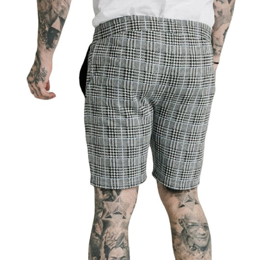 Pantalones Cortos Casuales a Rayas para Hombre - Corte Recto y Ajustado - Image 10