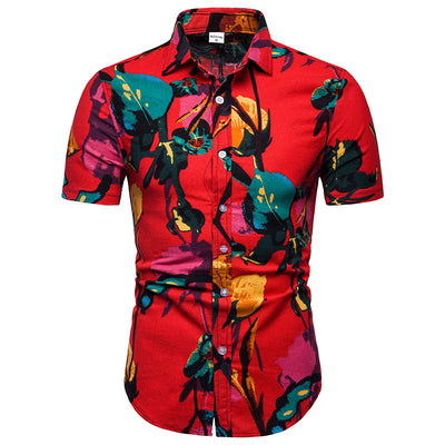 Camisa Casual de Playa para Hombre con Estampado - Image 7