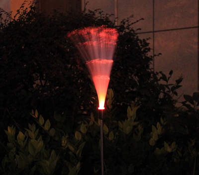Luces Solares de Fibra Óptica Multicolor para Jardín