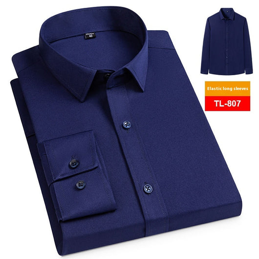 Camisa Casual Ejecutiva Manga Larga Stretch Sin Bolsillos - Image 11