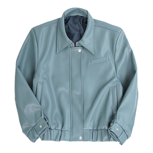 Chaqueta de Cuero PU Retro Casual para Invierno - Diseño Moderno y Versátil - Image 8