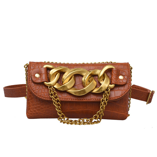 Bolso Bandolera Coreano Minimalista con Bolsillo Frontal