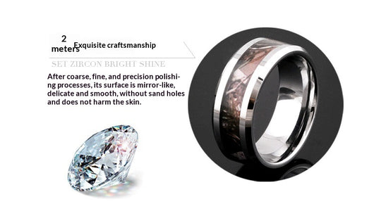 Anillo de Tungsteno 8mm para Hombre con Patrón de Mármol - Image 10