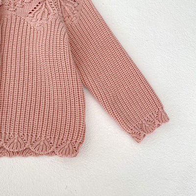 Cardigan de Lana Tejida con Encaje para Bebé - Image 20