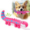 Juguete Masticable Lagartija de Látex con Sonido Chirriante para Perros Pequeños y Medianos