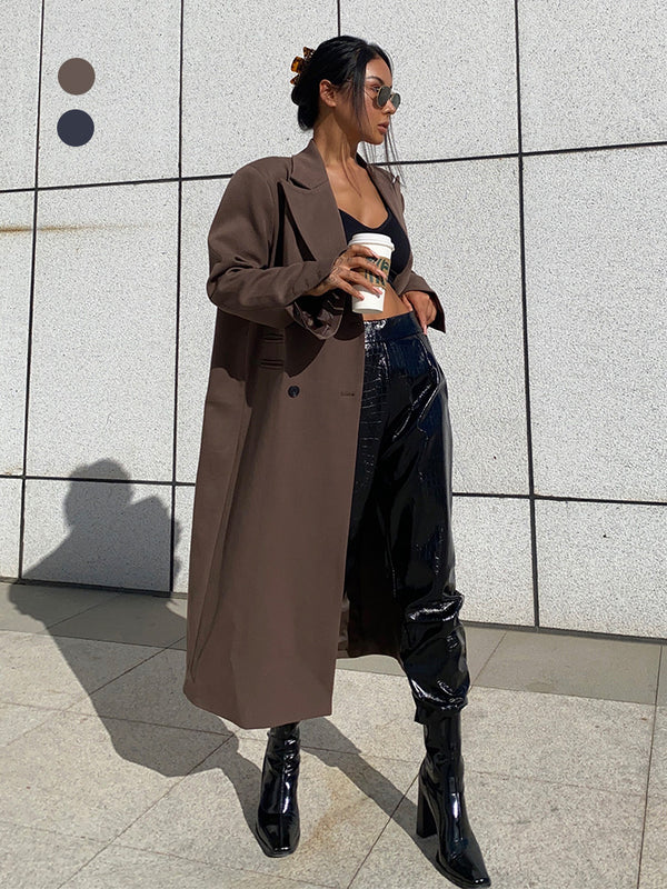 Cortavientos Khaki Grueso para Mujer - Oversize Suelto Versátil