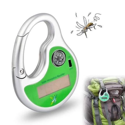 Repelente Ultrasónico de Mosquitos con Carga Solar Portátil