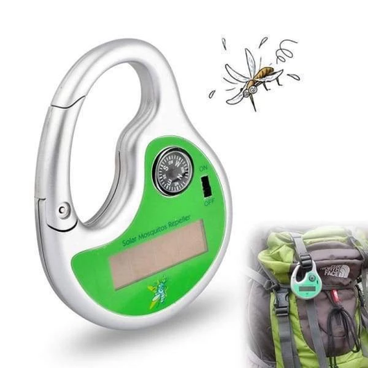 Repelente Ultrasónico de Mosquitos con Carga Solar Portátil