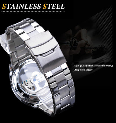 Reloj Mecánico Automático con Diseño Esqueleto - Image 8