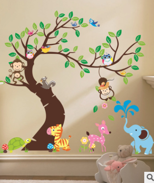 Adhesivos Decorativos Infantiles Búho y Mono - Pegatinas Removibles para Habitación - Image 3