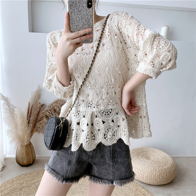 Suéter Calado Elegante con Diseño Hueco - Blusa Pullover Moderna - Image 6