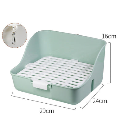 Arenero Esquinero para Mascotas Pequeñas - Entrenador de Baño para Conejos, Hamsters y Roedores - Image 13