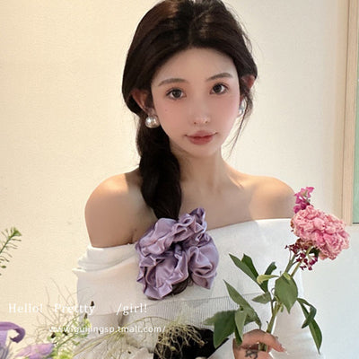 Aro Plisado Oversized Estilo Ballet Coreano para el Cabello - Image 3